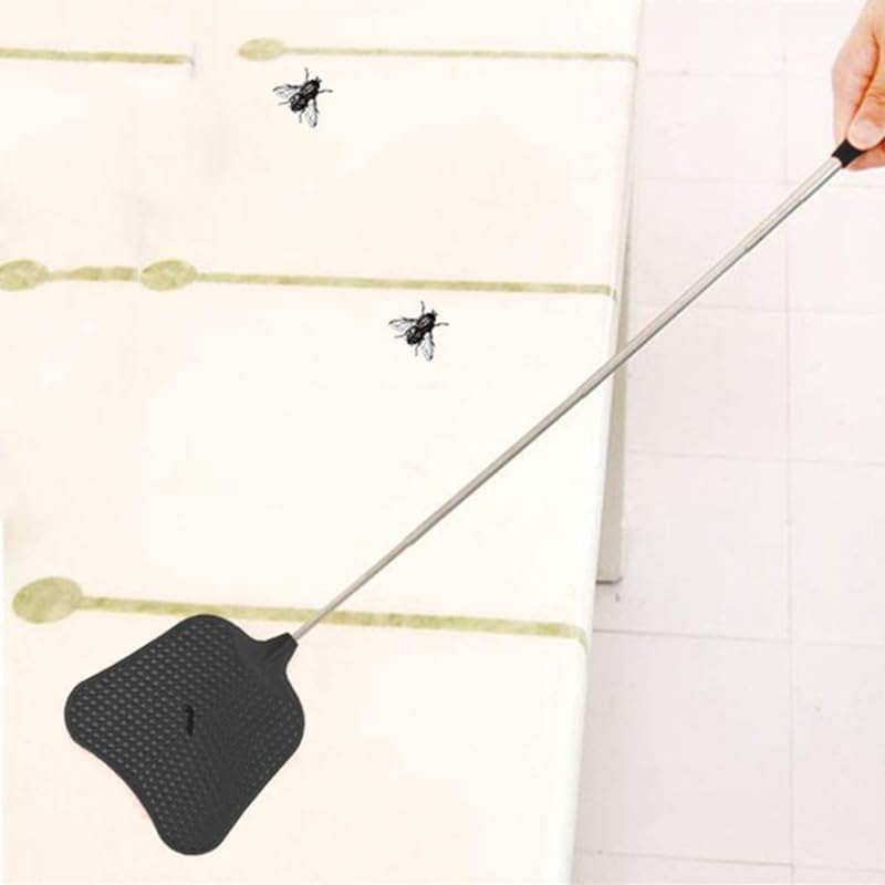 gotosee 6 Packs Fly Swatter Telescopic Flyswatter Heavey Duty Set Stainless Steel Extendable Handles - Image 2